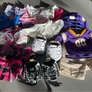 Build-A-Bear Lot - Vikings NFL Football Sketchers Mix and Match Outfits